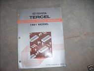 1991 Toyota Tercel Electrical Wiring Diagram Troubleshooting Manual EWD ETM