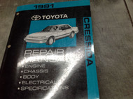 1991 Toyota CRESSIDA Service Shop Repair Workshop Manual FACTORY 1991 OEM