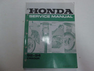 1992 1993 1994 Honda CR500R Service Repair Shop Manual MINOR STAINS FACTORY OEM