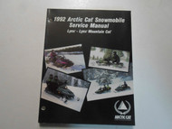 1992 Arctic Cat Snowmobile Lynx Lynx Mountain Cat Service Repair Shop Manual 92x