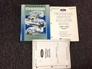 1992 Ford Motorhome Chassis Service Guide Repair Manual Set W Bulletins & Index