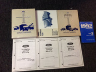 1992 Ford CARGO Truck Shop Repair Service Workshop Manual Set W EVTM + Bulle