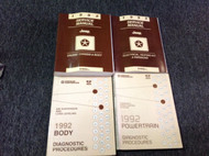 1992 Jeep Cherokee Wagoneer Wrangler Service Shop Repair Manual Set OEM W Diagn