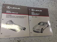1992 Lexus SC300 300 Service Manual Supplement & Automatic Transmission Manual