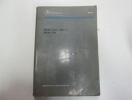 1992 MERCEDES BENZ Models 140 Introduction into Service Manual DAMAGED WORN OEM