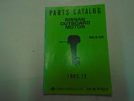 1992 Nissan Marine Outboard Motor NS 3.5B Parts Catalog Manual # M-453-B