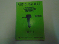 1992 Nissan Marine Outboard Motor NS 60B•70B Parts Catalog Manual Pub. # M-452-B
