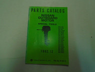 1992 Nissan Marine Outboard Motor Special Tools Parts Catalog Manual # M-341-B