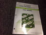 1992 Toyota LAND CRUISER Electrical Wiring Diagram Troubleshooting Manual EWD