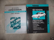 1992 Toyota Cressida Service Shop Repair Workshop Manual Set W EWD OEM FACTORY