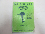 1992.12 Nissan Outboard Motor NS 45A2 50C 60A 70A2 Parts Catalog Manual FADED