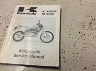 1993 1994 1995 1996 KAWASAKI KLX650R KLX650 Service Repair Shop Manual OEM BOOK