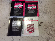 1992 TOYOTA SUPRA Service Shop Repair Manual Set W Supplement EWD Trans Bk OEM