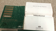 1993 FORD MUSTANG Service Shop Repair Manual Set W Fold Out Wiring Diagram OEM