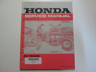 1993 Honda TRX90 Service Shop Repair Workshop Manual Factory OEM TRX 90