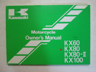 1993 Kawasaki KX60 KX80 KX80-II KX100 Motorcycle Owner's Owner Operators Manual