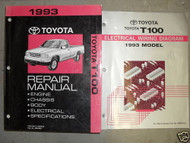 1993 Toyota T100 TRUCK Service Shop Repair Workshop Manual Set OEM W EWD