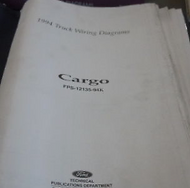 1994 Ford Cargo Electrical Wiring Diagrams EWD Manual Fold Out Edition OEM