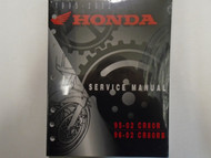1995 1996 1997 1998 1999 2000 2001 2002 Honda CR80R RB Service Repair Manual NEW
