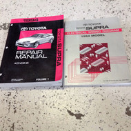 1994 TOYOTA SUPRA Service Repair Shop Manual Volume 1 & EWD Factory Only OEM