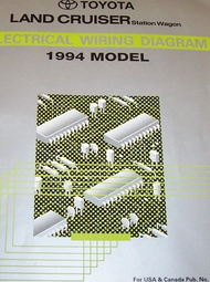 1994 TOYOTA LAND CRUISER Electrical Wiring Diagram Troubleshooting Shop Manual