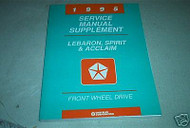 1995 Dodge Spirit Plymouth Acclaim Chrysler Service Shop Manual Supplement OEM