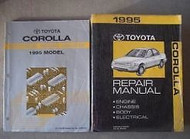 1995 TOYOTA COROLLA Service Repair Shop Manual FACTORY Set W Wiring Diagram EWD