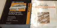 1995 Toyota Previa VAN Service Repair Workshop Shop Manual SET EWD OEM Factory