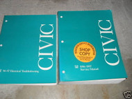 1996 1997 HONDA CIVIC Service Shop Workshop Repair Manual Set W ETM OEM Factory