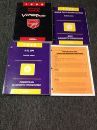 1996 DODGE VIPER RT/10 Service Repair Shop Manual Set W Diagnostic + Recall Pg