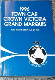 1996 LINCOLN TOWN CAR Service Shop Repair Workshop Manual OEM 96 FACTORY
