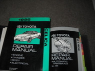 1996 TOYOTA CELICA Service Repair Shop Workshop Manual Set OEM W Trans Bk