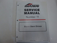 1996 MerCruiser # 11 Bravo Stern Drives Service Shop Manual STAINED FACTORY OEM