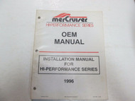 1996 MerCruiser Installation Hi Performance Series OEM Manual STAINED FACTORY 96
