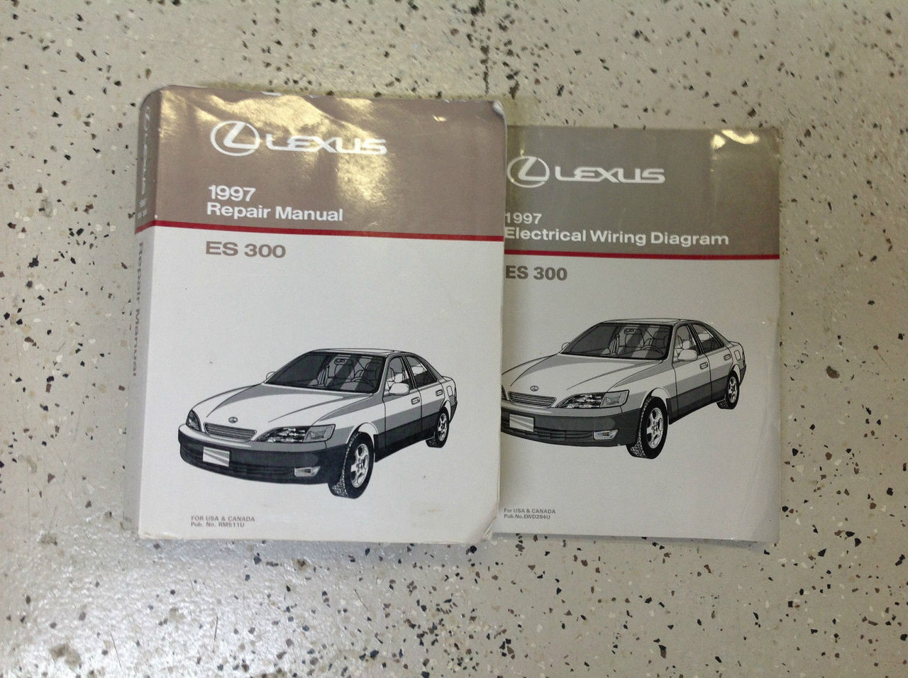 1997 Lexus Es300 Es 300 Service Repair Manual Book Set W