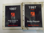 1997 Saturn Service Shop Repair Manual Body + I/P Cluster Set Factory OEM Books