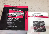 1997 Toyota Supra Service Repair Shop Workshop Manual OEM Set W Supplement