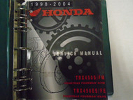 1998 1999 2001 2002 2003 2004 Honda TRX450S ES FM FE FOURTRAX Service Manual