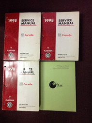 1998 Chevrolet Chevy CORVETTE Service Shop Repair Manual Set OEM GM W ON STAR B