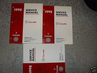 1998 Chevrolet Chevy CORVETTE Service Shop Repair Workshop Manual Set FACTORY GM