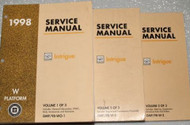 1998 GM OLDSMOBILE INTRIGUE Service Shop Repair Workshop Manual Set 98 OEM