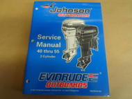 1998 Johnson Evinrude Outboards Service Shop Manual 40 thru 55 2-Cylinder OEM