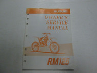 1998 Suzuki RM125 RM 125 Service Shop Manual OEMFACTORY OEM # 9901136E5203A
