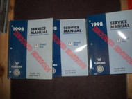 1998 PONTIAC GRAND PRIX Service Shop Manual Set Factory SECOND EDITION Worn