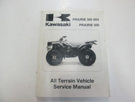 1999 2000 2001 Kawasaki Prairie 300 4x4 Prairie 300 ATV Service Shop Manual NEW