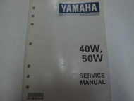 1998 Yamaha Outboards 40W 50W Service Manual WATER DAMAGED OEM FACTORY Book