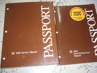1999 HONDA PASSPORT Service Repair Manual Set OEM FACTORY W Fuel Emissions Bk