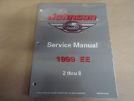 1999 Johnson EE 2 thru 8 Service Shop Repair Manual Factory OEM Boat ***