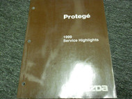 1999 Mazda Protege Service Highlights Manual BOOK OEM 99