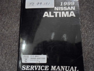 1999 Nissan Altima Service Shop Repair Manual Workshop FACTORY OEM 1999
